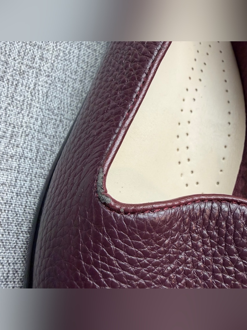 Trotters Liz Burgundy Tumbled Leather Loafers - Picture 4 of 11